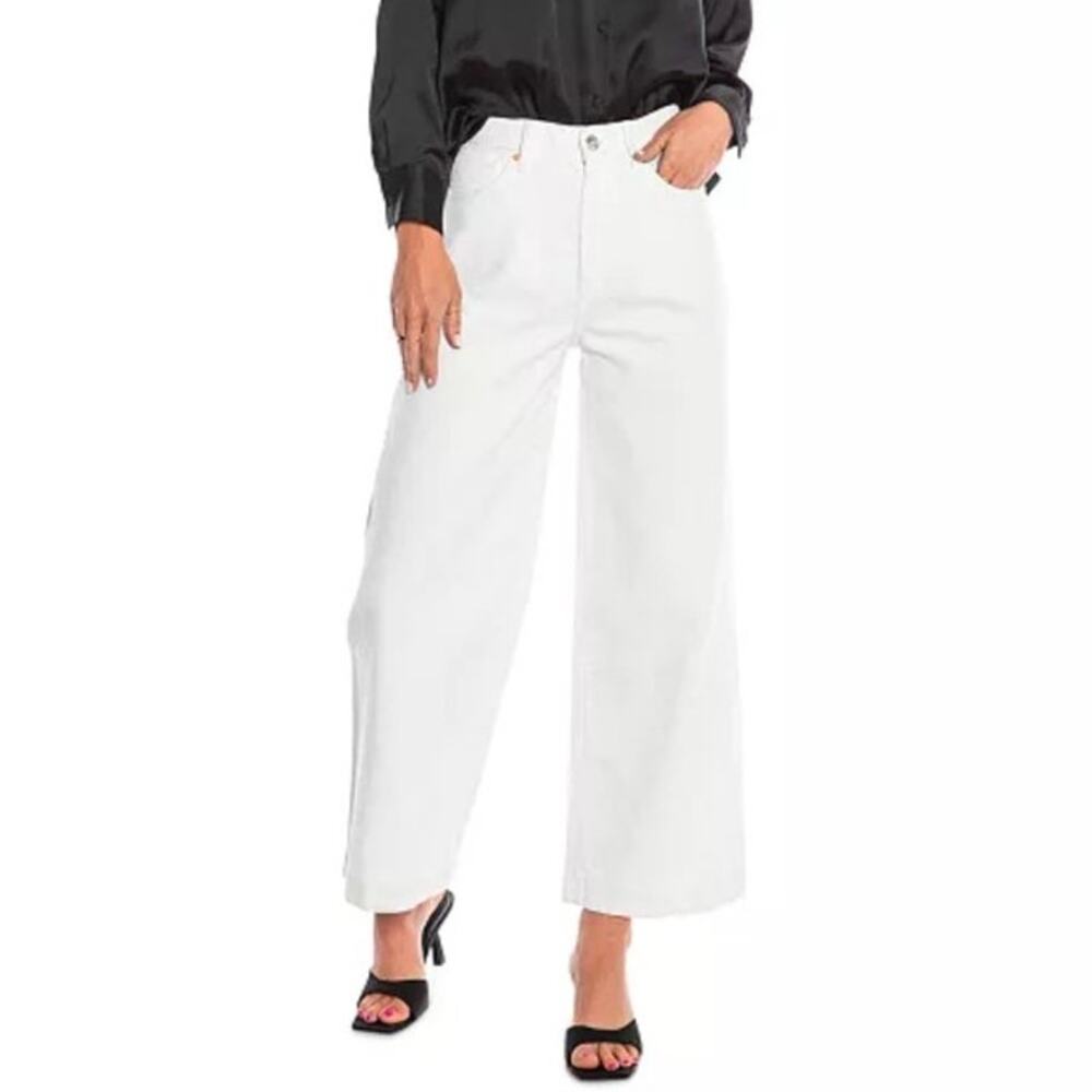 Juicy Couture Wide Wale Corduroy Pant Women's 26 Marshmellow Wide Leg Ankle Jean